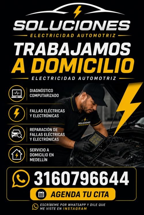 Miniatura de ? Servicio Técnico Eléctrico Automotriz a Domicilio en Medellín | Diagnóstico Escáner