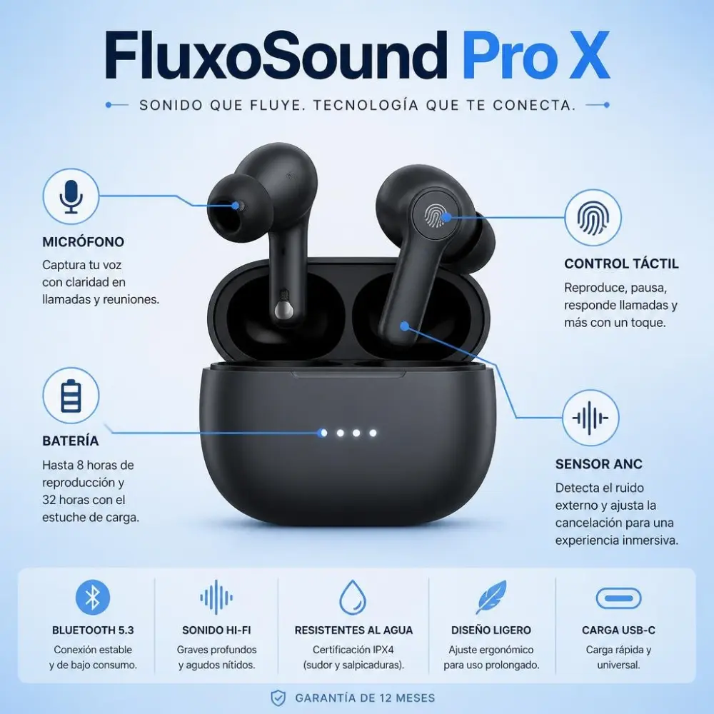 Audífonos FluxoSound Pro X Miniatura de Audífonos FluxoSound Pro X