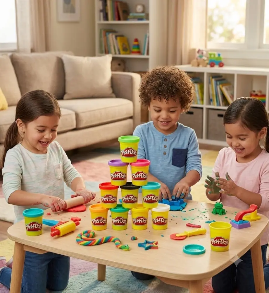 Miniatura de Play-Doh Set 10 Colores Surtidos | Plastilina No Tóxica para Niños desde 2 Años | Juguete Educativo y Creativo | Ideal para Regalo, Salón de Clases y Juego en Casa